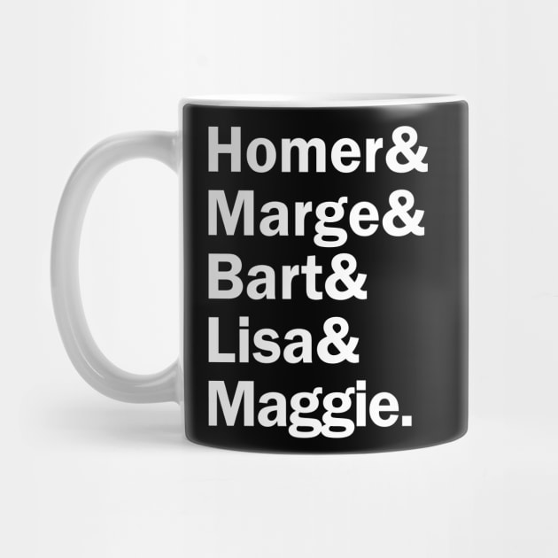 Funny Names x The Simpsons (Homer, Marge, Bart, Lisa, Maggie) by muckychris